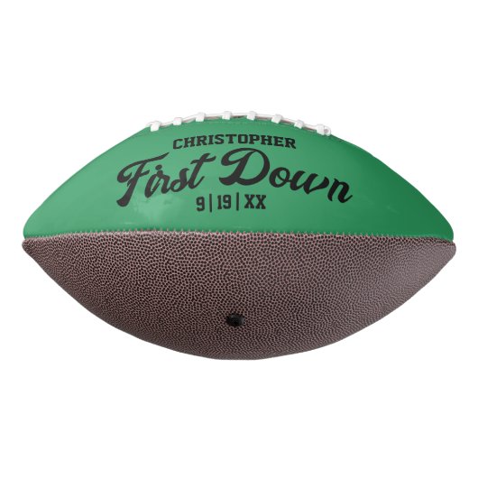 Boys Football Green Sports First Birthday Football (Gedraaid 270)