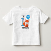 Boy's fox 1st Birthday T-shirt (Voorkant)