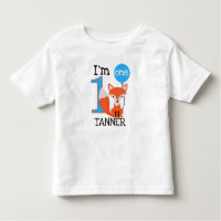 Boy's fox 1st Birthday T-shirt