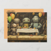 Boy's Fun Verjaardagsfeestuitnodigingen #2 Uitnodiging Briefkaart (Voorkant / Achterkant)