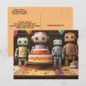 Boy's Fun Verjaardagsfeestuitnodigingen #4 Uitnodiging Briefkaart (Voorkant / Achterkant)