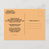 Boy's Fun Verjaardagsfeestuitnodigingen #5 Uitnodiging Briefkaart (Achterkant)