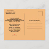 Boy's Fun Verjaardagsfeestuitnodigingen #8 Uitnodiging Briefkaart (Achterkant)