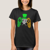 Boys Gamer Game Lucky Shamrock St Patricks Day II T-shirt (Voorkant)