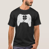 Boys Gamer Lucky Game Shamrock St Patricks Day Iri T-shirt (Voorkant)