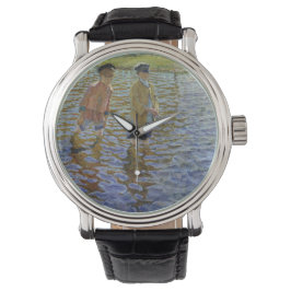 Boys Gevist in de rivier ( Anglers) Horloge
