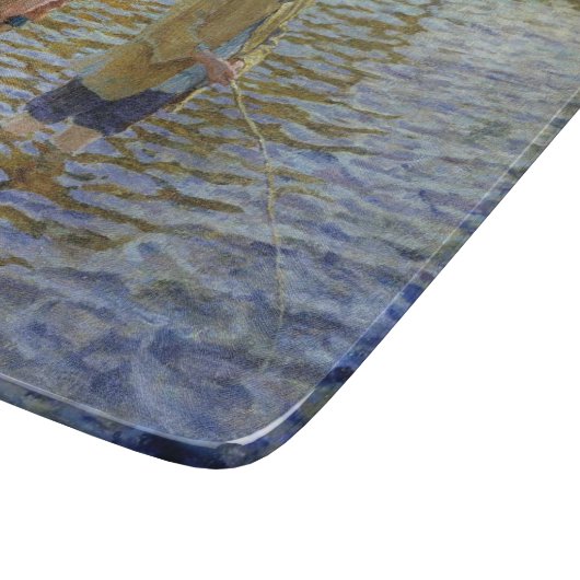 Boys Gevist in de rivier ( Anglers) Snijplank (Hoek)