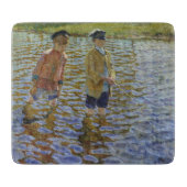 Boys Gevist in de rivier ( Anglers) Snijplank (Voorkant)