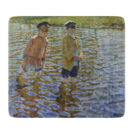 Boys Gevist in de rivier ( Anglers) Snijplank