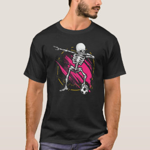 Boys Girls Dabbing Skeleton Voetbal T-shirt