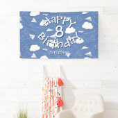 boys girls paper airplanes birthday spandoek (Insitu)
