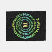 Boys Girls Pi Day Infinity Wiskunde Lover Nerd Gee Fleece Deken (Voorkant (Horizontaal))