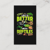 Boys Girls Reptiles Lizard Gecko Bearded Dragon Visitekaartje (Voorkant)