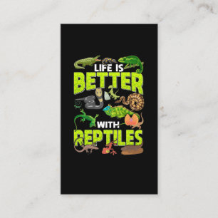 Boys Girls Reptiles Lizard Gecko Bearded Dragon Visitekaartje