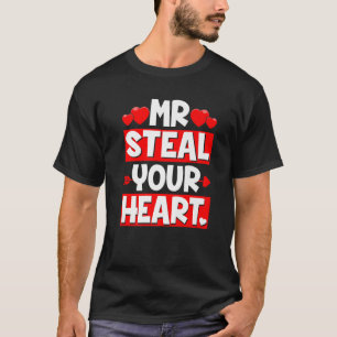 Boys Girls Valentijnsdag Mr Steal Your Heart Manne T-shirt