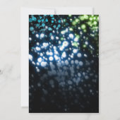 Boys GLOW in dark SCHAATS party Birthday Invitatio Kaart (Achterkant)