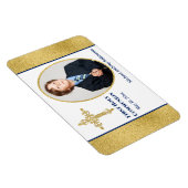 Boys Gold White Navy Heilige Commune Foto Magnet Magneet (Rechterzijde)