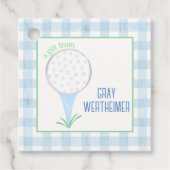Boys Golf Club Gift Labels (Voorkant)
