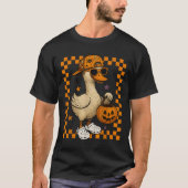 Boys Goose Halloween Spooky Goosey Silly Goose Pum T-shirt (Voorkant)