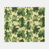 Boys green camo patroondeken fleece deken (Voorkant (Horizontaal))