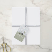 Boys Groen Hole-In-One Golf 1e Verjaardag Cadeaulabel (Met Touw)