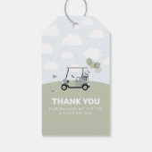 Boys Groen Hole-In-One Golf 1e Verjaardag Cadeaulabel (Achterkant)