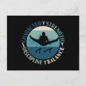 Boys Gymnastics Character Strength Discipline Briefkaart (Voorkant)