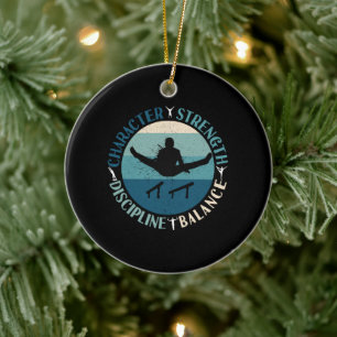 Boys Gymnastics Character Strength Discipline Keramisch Ornament