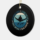 Boys Gymnastics Character Strength Discipline Keramisch Ornament (Links)