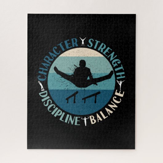 Boys Gymnastics Character Strength Discipline Legpuzzel (Verticaal)