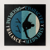 Boys Gymnastics Character Strength Discipline Legpuzzel (Horizontaal)