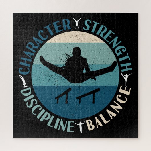 Boys Gymnastics Character Strength Discipline Legpuzzel (Verticaal)