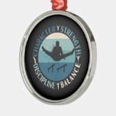 Boys Gymnastics Character Strength Discipline Metalen Ornament (Links)