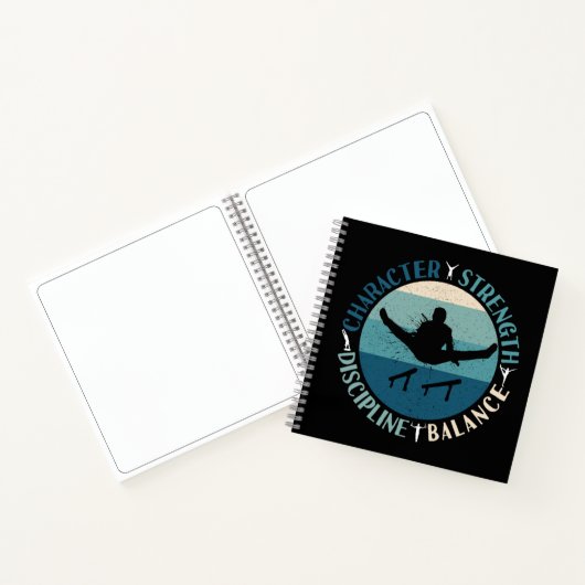 Boys Gymnastics Character Strength Discipline Notitieboek (Binnen)
