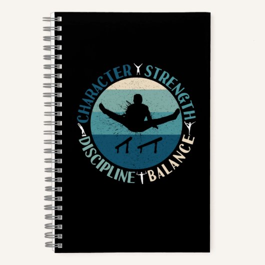 Boys Gymnastics Character Strength Discipline Notitieboek (Voorkant)