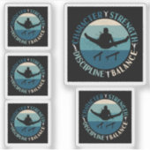 Boys Gymnastics Character Strength Discipline Sticker (Voorkant)
