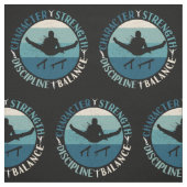 Boys Gymnastics Character Strength Discipline Stof (Swatch)