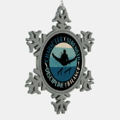 Boys Gymnastics Character Strength Discipline Tin Sneeuwvlok Ornament (Links)