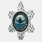 Boys Gymnastics Character Strength Discipline Tin Sneeuwvlok Ornament (Rechts)