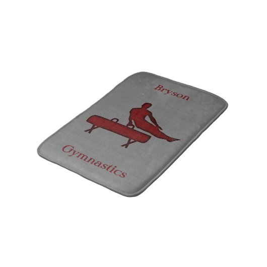 Boys Gymnastics/Mannen Gymnastics Bath Mat (Gekanteld)