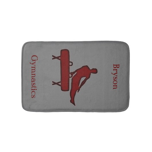 Boys Gymnastics/Mannen Gymnastics Bath Mat (Voorkant)