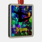 Boys Gymnastics Rings Metalen Ornament (Rechts)