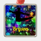 Boys Gymnastics Rings Metalen Ornament (Voorkant)