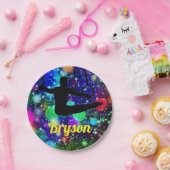 Boys Gymnastics Rings Papieren Bordje (Feest)