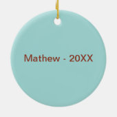 Boys Gymnastics Rings Parallel Bars Pommel Horse Keramisch Ornament (Achterkant)