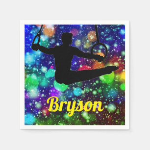 Boys Gymnastics Rings Party Servet