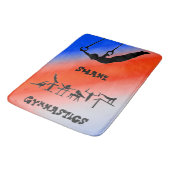 Boys Gymnastics Rings Patriotic Red White Blue Badmat (Gekanteld)