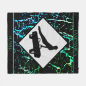 Boys Gymnastiek Abstracte Fleece Blanket (Voorkant (Horizontaal))