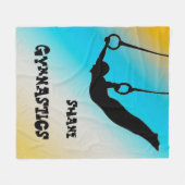 Boys Gymnastiek Ringloopgradiënt Fleece Deken (Voorkant (Horizontaal))