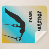 Boys Gymnastiek Ringloopgradiënt Sherpa Deken (Voorkant (horizontaal))